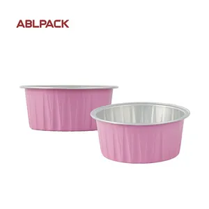 Оптовая продажа, алюминиевые розовые одноразовые упаковочные коробки для пищевых продуктов