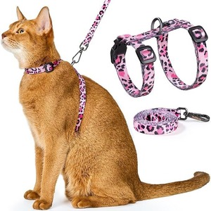 Harnais pour <span class=keywords><strong>chien</strong></span> en plastique anti-évasion, réglable, confortable, taille M, gilet <span class=keywords><strong>de</strong></span> marche pour chat d'extérieur, laisse, mode arc-en-ciel, fournisseur OEM - Product Image 5