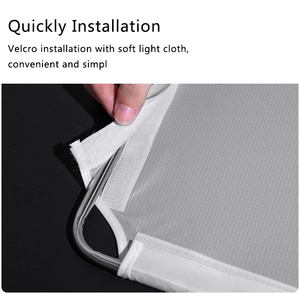 Kit di Illuminazione Fotografica di Alta Qualità del Produttore Bandiera Metallica, Pannello Diffusore <span class=keywords><strong>e</strong></span> Riflettore <span class=keywords><strong>Bianco</strong></span>/<span class=keywords><strong>Nero</strong></span> Attrezzatura da Studio - Product Image 5