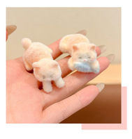 Nouvelles pinces à cheveux en peluche tendance, personnalisables, mignonnes, pour filles, pour franges latérales, cheveux rebelles, accessoires décoratifs pour cheveux