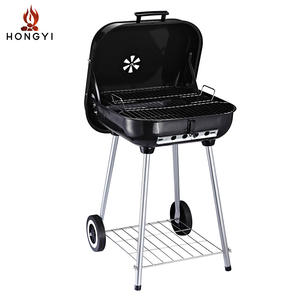 Parrilla de carbón HONGYI, portátil, para exteriores, camping, estufa metálica sin humo, con ruedas y rejilla. - Product Image 4