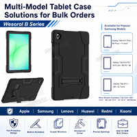 Étui antichoc robuste pour Samsung Tab A11+ 2025 A9+ 2023 11 avec support pliable, coque de protection OEM ODM