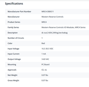 Módulo IO WRC4-OBXS11 Original Nuevo para Uso en Escritorio y Servidor, Material de Cobre, Color Naranja, Potencia de Salida de 24W, en Stock - Product Image 6