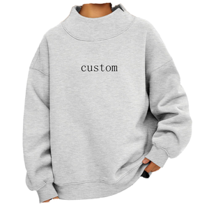 Custom Letter Print Crew Neck Sweatshirt Women 100 Cotton Knitted Autumn Regular Fit Full Sleeve Breathable Oem Service - Product Image 1