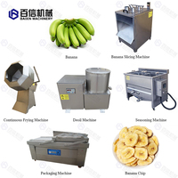 Petite machine en acier inoxydable pour faire des chips de banane Machine semi-automatique à puce de plantain Petite ligne de production de chips de banane