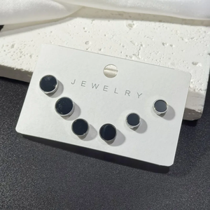 ต่างหูทรงวงกลมน่ารักสำหรับผู้หญิง ชุบทอง 18K พร้อมเคลือบ PVD ป้องกันการหมอง ทำจากสแตนเลส 304 ไม่เป็นสนิม เครื่องประดับแฟชั่นทันสมัย - Product Image 3