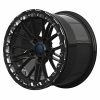 Jantes Beadlock Forgées 7x10.5 18x8 pour Chevy Corvette C6 Camaro SS 1LE ZL1 1L, Cadillac CTS-V CT4-V, Mustang GT 6