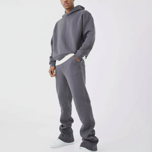 Sudadera con capucha de algodón de alta calidad XL para hombre, conjunto de chándal para correr, transpirable, para gimnasio, con capucha, logotipo personalizado impreso para la temporada de invierno - Product Image 1