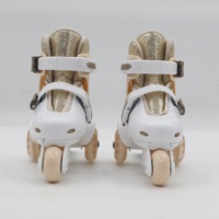 Patins à roulettes en ligne pour enfants débutants, taille réglable, coque en PE, maille en velours, cadre en PP, frein en PVC, roues arrière lumineuses