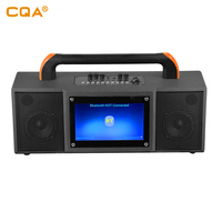CQA 2019 nueva máquina de Karaoke Dual 4 "sistema Android Wifi red portátil Karaoke altavoz para uso doméstico/fiesta