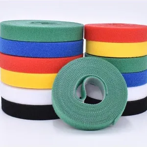 10MM Double Sided Self Gripping Back to Back Hook And Loop Fastener Tape Adjustable Nylon Hook Loop Cable Tie