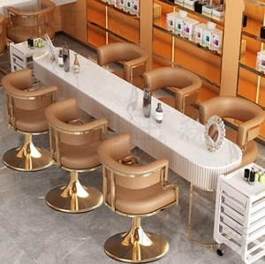 Modern Luxury Minimalist Metal Frame Chair for Dining Living Room <b>Bathroom</b> Bedroom for Bar Negotiation Waiting Areas - Product Image 1