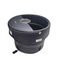 Bañera Portátil Plegable para Pies con Calefacción de Temperatura Constante y Bolas de Masaje para Relajación y Spa