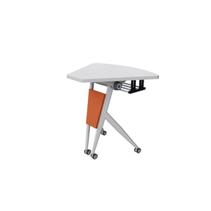 Precio de fábrica directo, escritorios de oficina personalizables de alta calidad, mesa de entrenamiento plegable de madera, marco de acero, patas de muebles para exportación - Product Image 1