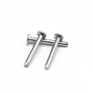 Remaches Sólidos de Acero Inoxidable con Cabeza Plana y Extremo Cerrado de 3mm, 4mm, 5mm, Acabado Brillante, Certificación ISO, Marca SaiTong, Modelo ISO9001 - Product Image 4