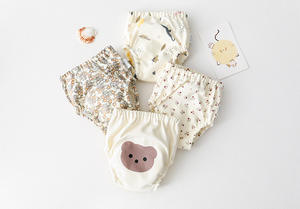Pantalones de Entrenamiento de Algodón con Múltiples Diseños en Stock, Bajo MOQ, Fuertemente Absorbentes, Ropa Interior de Entrenamiento para Ir al Baño para Bebés Niños y Niñas - Product Image 5