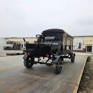 Carruaje Eléctrico Negro Vintage de 4 Ruedas, Estilo Real, para Transporte en Bodas y Eventos al Aire Libre - Product Image 5