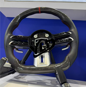 Volant de voiture en cuir personnalisé à 12 heures, compatible avec <span class=keywords><strong>Mercedes</strong></span>-Benz <span class=keywords><strong>2022</strong></span>+ GT53 GT63 GT 63S <span class=keywords><strong>AMG</strong></span> - Product Image 2