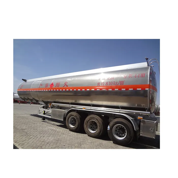 3 Axle aluminum septic tanks tank semi trailer olive oil transport tanker semi trailer