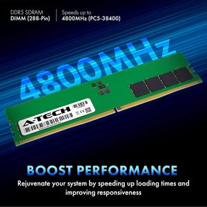 Memoria de Escritorio A-Tech, Kit de 64 GB DDR5 4800 MHz PC5-38400 Non-ECC DIMM 2Rx8 1.1 V - Product Image 2