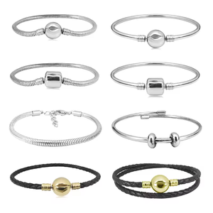 Joyería de Moda, Pulseras de Moda para Mujer, Novedad, Brazaletes de Acero Inoxidable Antideslustre con Dijes de Árbol, Coche y Corazón - Product Image 4