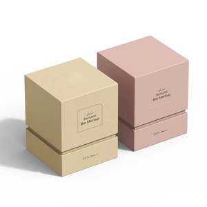 Thiết Kế Mới Tùy Chỉnh Nước Hoa Hộp Quà Tặng Nến Thơm Bao Bì Hộp Với Nắp Các Tông Kem Da Nến Jar Hộp - Product Image 5