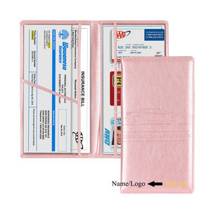 Titular de registro y seguro de <span class=keywords><strong>coche</strong></span> de PVC de plástico personalizado, titular de la tarjeta de registro de vehículo, manual de <span class=keywords><strong>coche</strong></span>, billetera - Product Image 1