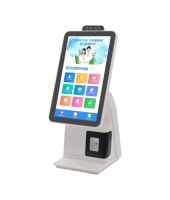 Terminal de point de vente de bureau multifonctionnel avec lecteur de codes QR et codes-barres, commande de repas, reconnaissance de carte d'identité et de visage, pour une utilisation au sol efficace