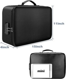 <span class=keywords><strong>Bolsa</strong></span> organizadora de documentos ignífuga de seguridad de poliéster impermeable con cerradura <span class=keywords><strong>para</strong></span> tarjetas familiares y almacenamiento de <span class=keywords><strong>dinero</strong></span> - Product Image 5