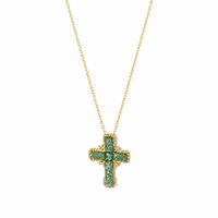 Collier pendentif croix gothique, collier ras du cou à franges multicouches pour femmes, style grunge audacieux