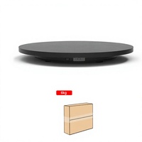 Meilleure vitrine rotative ronde 45cm 60cm en velours, plateau tournant motorisé électrique, support de présentation rotatif, plateforme de table tournante