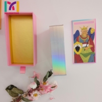 Impression de cartes de tarot personnalisées OEM/ODM en feuille métallisée, jeu de divination à collectionner, boîte de cartes imprimée sur mesure, échantillonnage rapide