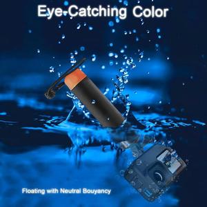 Poignée flottante pour caméra d'action <span class=keywords><strong>GoPro</strong></span>/DJI/Insta360, poignée flottante étanche avec câble en acier anti-perte - Product Image 4