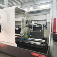 Torno CNC Horizontal CK61100 de Servicio Pesado, 1000 mm de Alcance sobre la Bancada, Máquina de Torneado CNC para Procesamiento de Ejes