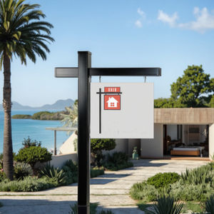 Ancrage au sol de poteau de vinyle d'installation facile pour le pieu de puissance de signes d'immobiliers - Product Image 2