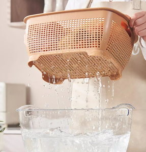 Paniers multifonctionnels de lavage de légumes de cuisine de ménage paniers de drainage de grande capacité - Product Image 2