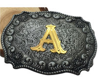 Nouvelle boucle de ceinture décontractée pour homme HP HPB6 2024, en alliage, style western cowboy, avec détection d'aiguille et impression par transfert thermique motif guitare colorée