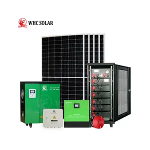 WHC SOLAR Generator für erneuerbare Energien Off-Grid-Solaranlage Home Power 5kW 10kW 50 kW Komplettes Solarenergie system