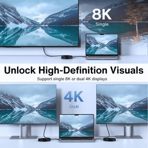 Hyto 240W 8K60Hz PD3.1ชาร์จเร็ว40Gbps สายเคเบิล Thunderbolt 4สาย USB4 Type C สำหรับโทรศัพท์แล็ปท็อป - Product Image 3