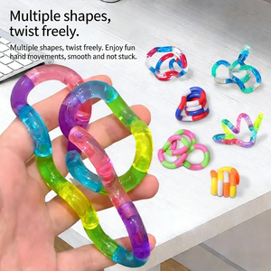 Juguetes Promocionales Antiestrés de Cristal Transparente de Colores Mezclados, los Más Populares, para Aliviar el Trastorno de Ansiedad, con Forma Deformable - Product Image 1
