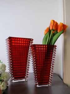 <span class=keywords><strong>Vase</strong></span> créatif en verre cristal rouge Design moderne Pot de fleur de bureau Cadeau de mariage Arrangement de <span class=keywords><strong>fleurs</strong></span> séchées Décoration - Product Image 3