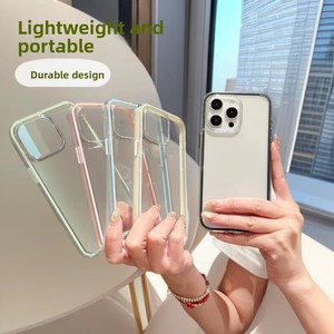 Étui de téléphone 3-en-1 pour 17 Pro, de haute qualité, luxueux, transparent, antichoc, finition mate - Product Image 1
