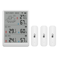 Thermo-hygromètre intelligent Tuya Wifi, moniteur de température et d'humidité avec capteur supplémentaire, précision de la température ±0,3 ° C