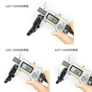 A-297 หัวเข็มขัดพลาสติกชนิด X ขนาด 21-39 มม. อุปกรณ์เสริมสำหรับกระเป๋ากลางแจ้ง ตัวล็อคนิรภัยน้ำหนักเบา - Product Image 2
