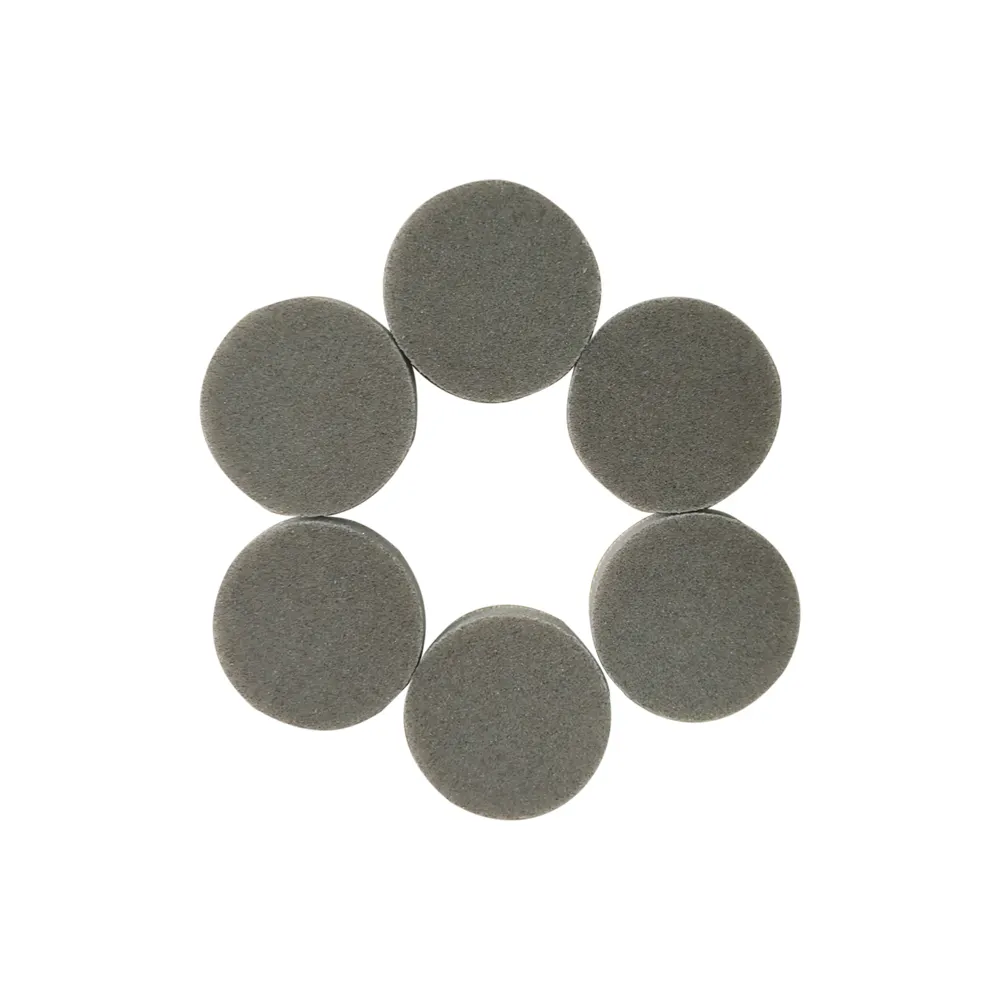 2 Inches Grey Precision Abrasive Polishing Sponges Disc Abrasive Tools For Metal
