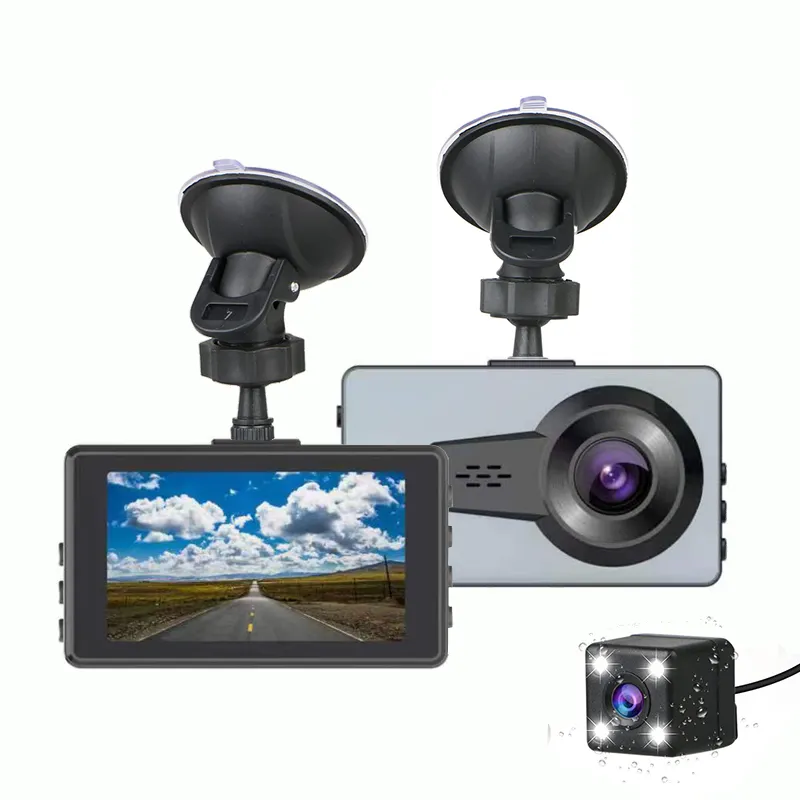 Penjualan langsung pabrik kamera Mini perekam Video 2 lensa perekam mobil kotak hitam kamera dasbor untuk mobil
