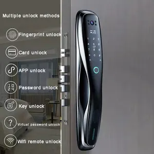 Usmart Go APP Doorlock With Peephole Camera Fingerprint Code Key Card Smart Door Lock With HD Screen
