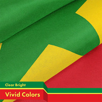 Drapeau national du Sénégal en polyester Oxford 90x150cm (3x5ft) avec 2 œillets – Vente en gros