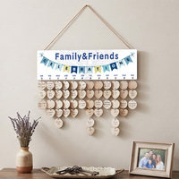 Houten kalenderbord voor verjaardagsfeestjes, Valentijnsdag, hangende decoratie, handgemaakt cadeau, groothandel leverancier