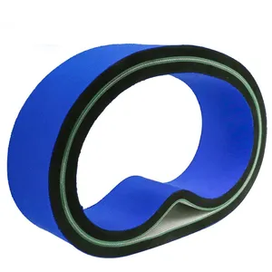 可定制蓝色织物海绵涂层橡胶同步带贴标机皮带